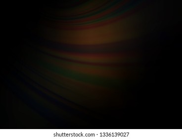 Dark Black vector abstract blurred pattern. A completely new color illustration in a bokeh style. The best blurred design for your business.