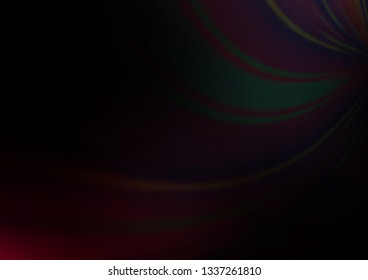 Dark Black vector abstract blurred pattern. Colorful illustration in abstract style with gradient. The elegant pattern for brand book.