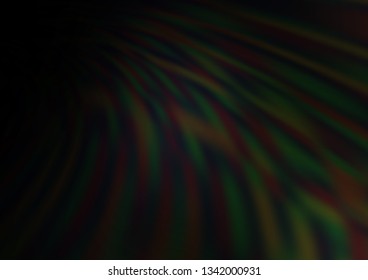 Dark Black vector abstract blurred template. Colorful abstract illustration with gradient. The blurred design can be used for your web site.