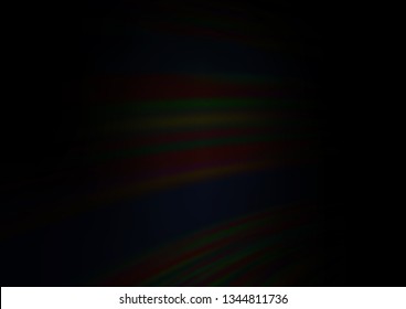 Dark Black vector abstract blurred template. Colorful illustration in blurry style with gradient. The template can be used for your brand book.