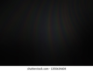 Dark Black vector abstract blurred template. Colorful illustration in blurry style with gradient. A completely new template for your design.