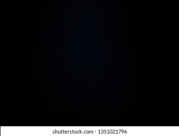 Dark Black vector abstract blurred template. An elegant bright illustration with gradient. The background for your creative designs.