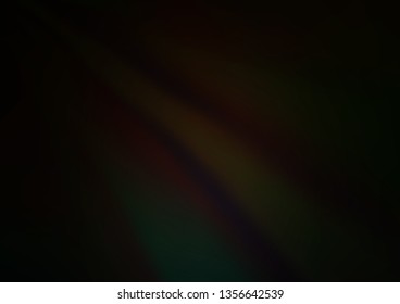 Dark Black vector abstract blurred pattern. Colorful illustration in abstract style with gradient. The background for your creative designs.