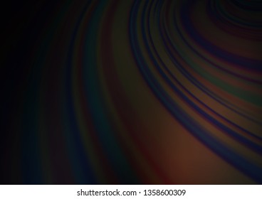 Dark Black vector abstract blurred pattern. Shining colorful illustration in a Brand new style. The template can be used for your brand book.