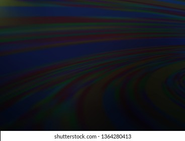 Dark Black vector abstract blurred template. A completely new color illustration in a bokeh style. A completely new template for your design.