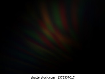 Dark Black vector abstract blurred background. Colorful illustration in abstract style with gradient. A completely new design for your business.