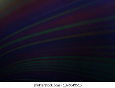 Dark Black vector abstract blurred background. Modern geometrical abstract illustration with gradient. Brand new style for your business design.