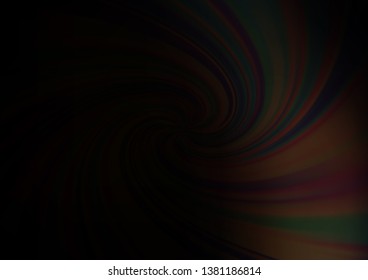 Dark Black vector abstract blurred template. Colorful illustration in abstract style with gradient. The template can be used for your brand book.