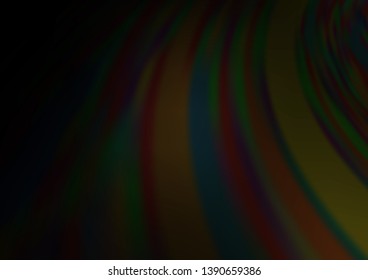 Dark Black vector abstract blurred template. A vague abstract illustration with gradient. The blurred design can be used for your web site.