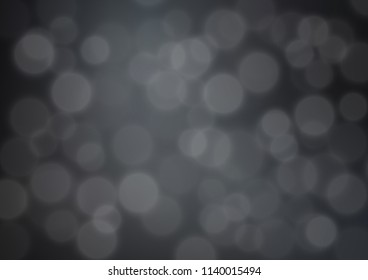 Dark Black vector abstract bokeh pattern. Colorful illustration in blurry style with gradient. The background for your creative designs.