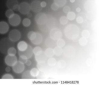 Dark Black vector abstract bokeh pattern. Colorful illustration in blurry style with gradient. The template for backgrounds of cell phones.