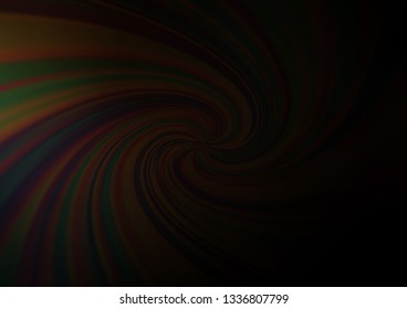 Dark Black vector abstract bokeh pattern. Colorful abstract illustration with gradient. A completely new template for your design.