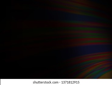 Dark Black vector abstract bokeh pattern. Colorful illustration in blurry style with gradient. The background for your creative designs.