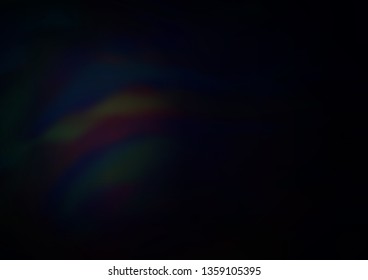 Dark Black vector abstract bright background. A completely new color illustration in a bokeh style. The best blurred design for your business.