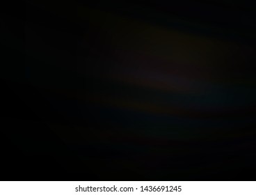 Dark Black vector abstract bright template. Colorful illustration in blurry style with gradient. Brand new design for your business.