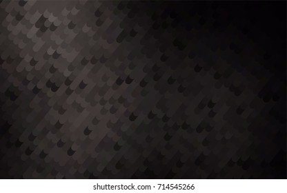 Dark Black vector abstract cambered pattern. A completely new color illustration in a vague style. A completely new design for your business.