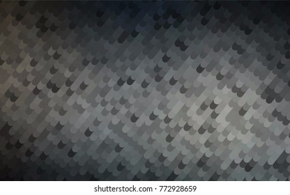 Dark Black vector abstract cambered pattern. Brand-new colored illustration in blurry style with gradient. The polygonal design can be used for your web site.