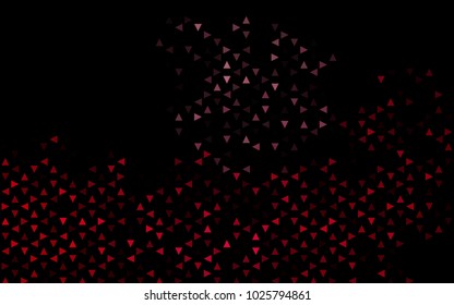 Dark Black vector abstract colorful background, which consist of triangles. Pattern with colored triangles on white background.