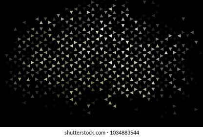 Dark Black vector abstract colorful background, which consist of triangles. Pattern with colored triangles on white background.