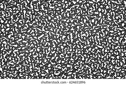 Dark Black vector abstract colorful background, which consist of triangles. Pattern with colored triangles on white background.
