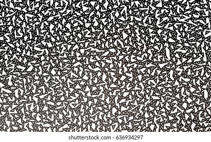 Dark Black vector abstract colorful background, which consist of triangles. Pattern with colored triangles on white background.