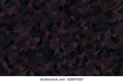 Dark Black vector abstract colorful background, which consist of triangles. Pattern with colored triangles on white background.