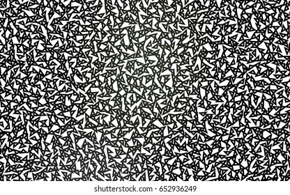Dark Black vector abstract colorful background, which consist of triangles. Pattern with colored triangles on white background.