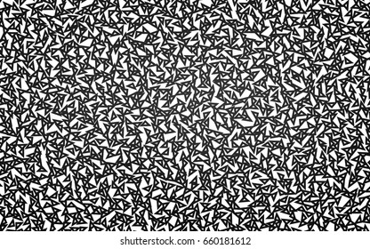 Dark Black vector abstract colorful background, which consist of triangles. Pattern with colored triangles on white background.