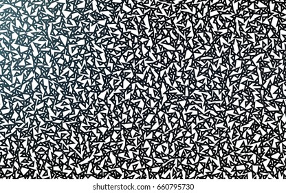 Dark Black vector abstract colorful background, which consist of triangles. Pattern with colored triangles on white background.