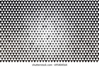 Dark Black vector abstract colorful background, which consist of triangles. Pattern with colored triangles on white background.