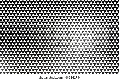 Dark Black vector abstract colorful background, which consist of triangles. Pattern with colored triangles on white background.