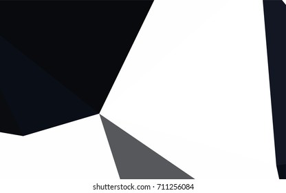 Dark Black vector abstract colorful background, which consist of triangles. Pattern with colored triangles on white background.