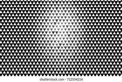 Dark Black vector abstract colorful background, which consist of triangles. Pattern with colored triangles on white background.