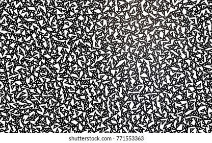 Dark Black vector abstract colorful background, which consist of triangles. Pattern with colored triangles on white background.