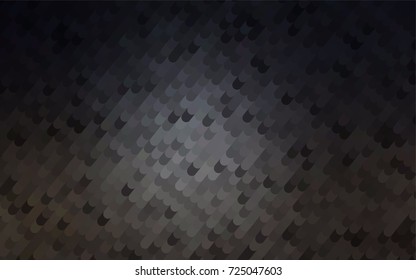 Dark Black vector abstract curved pattern. Glitter abstract illustration with wry lines. A completely new design for your business.
