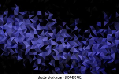 Dark Black vector abstract mosaic pattern. Brand-new colored illustration in blurry style with gradient. Brand-new design for your business.