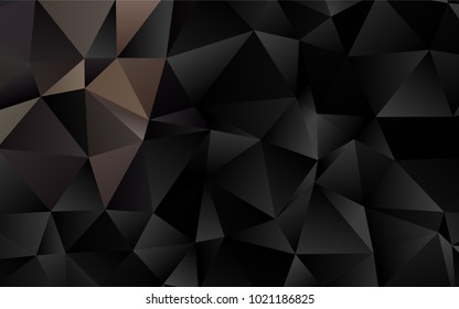 Dark Black vector abstract mosaic pattern. Creative illustration in halftone style with gradient. The elegant pattern can be used as part of a brand book.