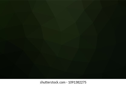 Dark Black vector abstract mosaic template. A vague abstract illustration with gradient. The completely new template can be used for your brand book.