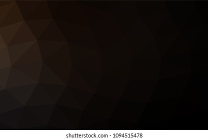 Dark Black vector abstract mosaic pattern. Glitter abstract illustration with an elegant design. The completely new template can be used for your brand book.