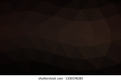 Dark Black vector abstract mosaic abstract mosaic. Colorful abstract illustration with gradient. Brand new design for your business.