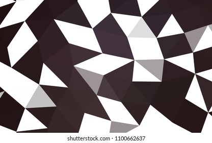 Dark Black vector abstract mosaic abstract mosaic. Creative geometric illustration in Origami style with gradient. A new texture for your design.