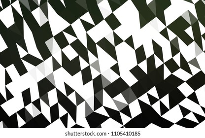 Dark Black vector abstract mosaic template. A sample with polygonal shapes. A completely new template for your business design.