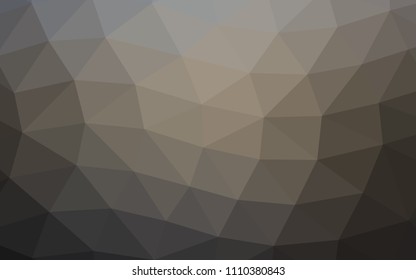 Dark Black vector abstract mosaic abstract mosaic. A sample with polygonal shapes. The template can be used as a background for cell phones.