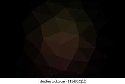 Dark Black vector abstract mosaic pattern. Shining illustration, which consist of triangles. A new texture for your design.