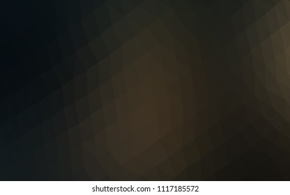 Dark Black vector abstract mosaic pattern. Shining illustration, which consist of triangles. The best triangular design for your business.