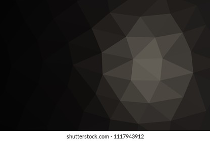 Dark Black vector abstract mosaic abstract mosaic. A vague abstract illustration with gradient. The textured pattern can be used for background.