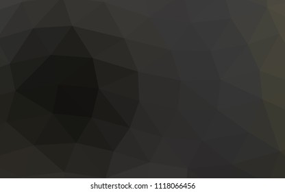 Dark Black vector abstract mosaic abstract mosaic. A vague abstract illustration with gradient. A new texture for your design.