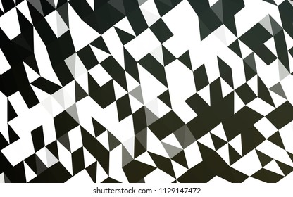 Dark Black vector abstract mosaic pattern. Creative illustration in halftone style with gradient. A completely new template for your business design.