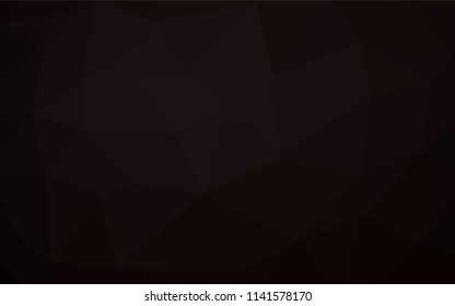 Dark Black vector abstract mosaic pattern. Creative illustration in halftone style with gradient. Triangular pattern for your business design.