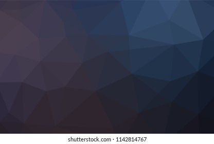 Dark Black vector abstract mosaic pattern. Modern geometrical abstract illustration with gradient. The textured pattern can be used for background.